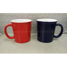 14oz Coffee Mug, 14oz Ceramic Mug, Two Tone Ceramic Mug
